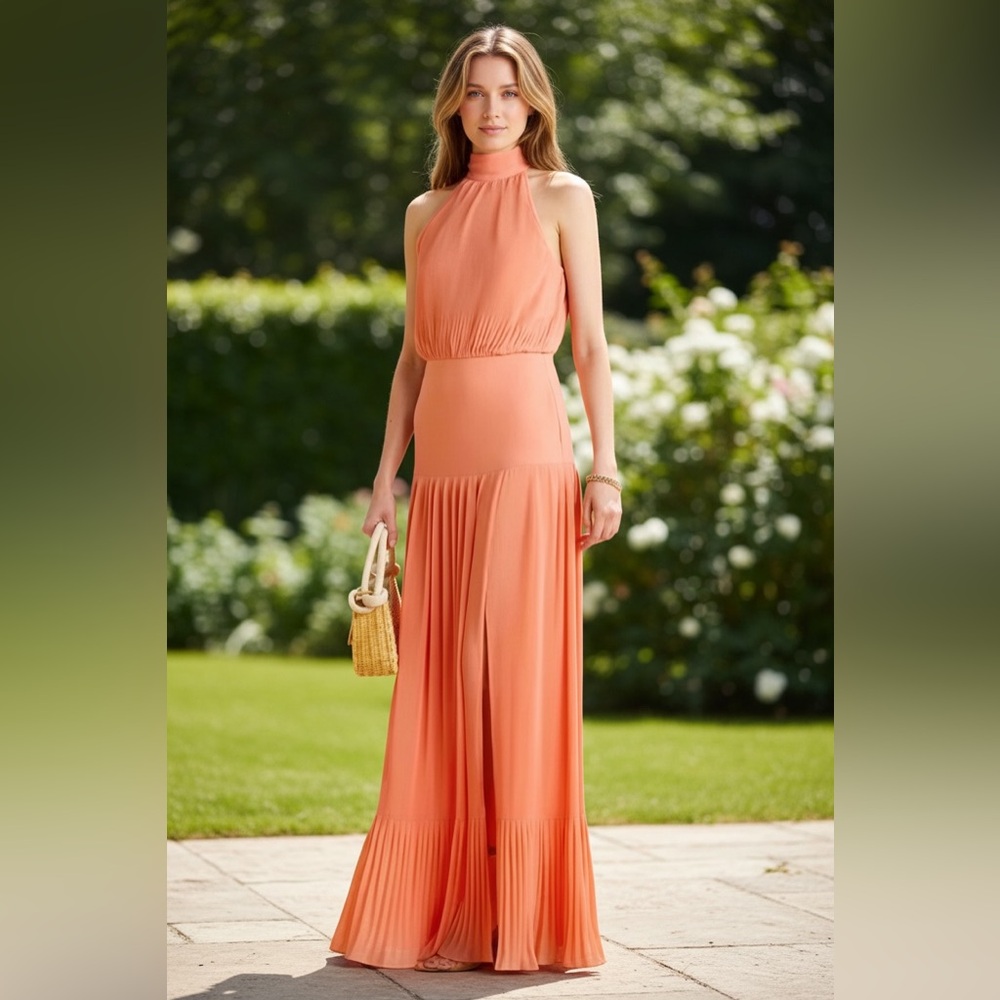Veronica Beard Halter Maxi Dress – New With Tags | Retai $698 |Luxury ✨